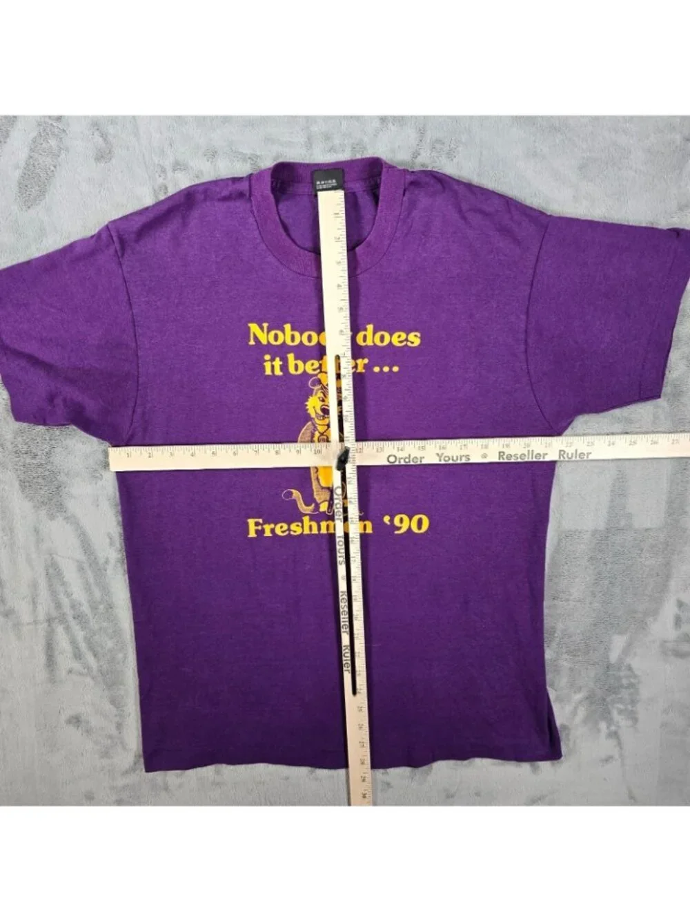 Vintage Single Stitch Nobody Does It Better... Freshmen '90 Purple T-Shirt (L)